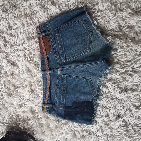 Obey denim patchwork booty shorts - Picture 2 of 5